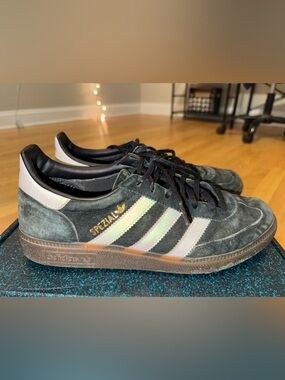 adidas Spezial Men’s Suede Sneakers in Black, White, Gold